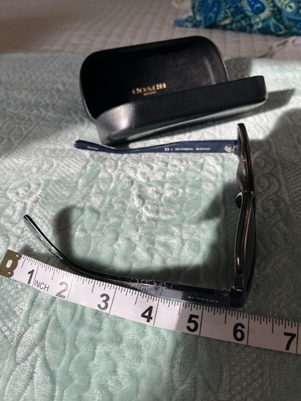Coach Women's Navy Frame Sunglasses with Black Case - Picture 10 of 14